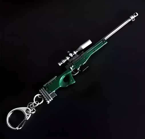 PUBG GUN green awm Key Chains