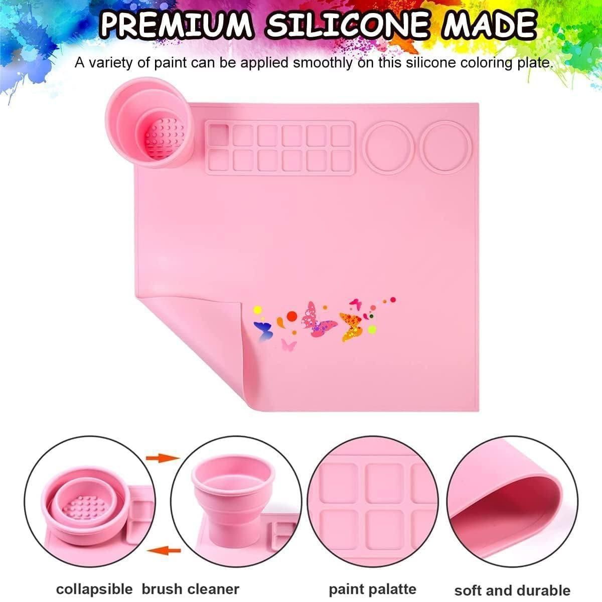 Silicone Craft Mat for Painting Play Doh and Clay for Kids