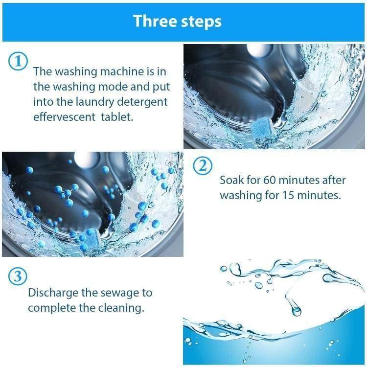 Washing Machine Cleaner-Washing Machine Cleaner Effervescent Tablet Washer Cleaners(Pack of 5)