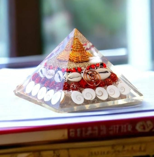 Crystal Wealth Gomati Chakra Shree Yantra Pyramid