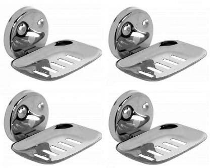 Premium Stainless Steel Oval Soap Dish Soap Holder Pack of 4